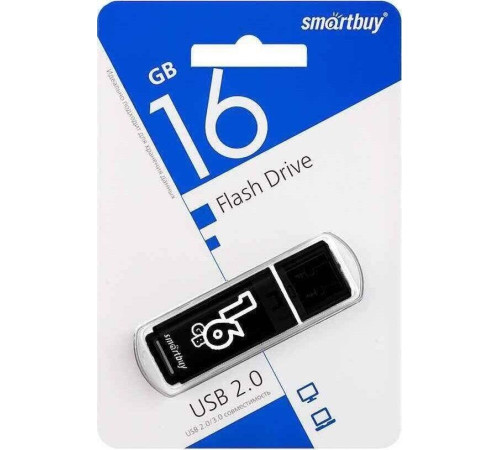 SMARTBUY (SB16GBGS-K) 16GB GLOSSY SERIES BLACK