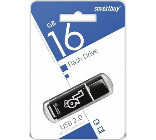 SMARTBUY (SB16GBGS-K) 16GB GLOSSY SERIES BLACK