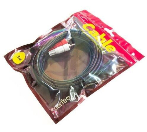 PERFEO (J2004) JACK 3.5 мм - 2XRC 3 м