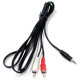PERFEO (J2001) JACK 3.5 мм - 2XRCA 1 м