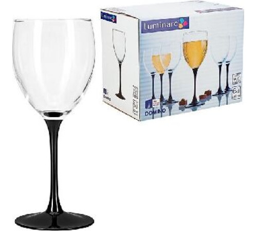 LUMINARC ДОМИНО наб. фужеров для вина 6шт 350мл (J0015)