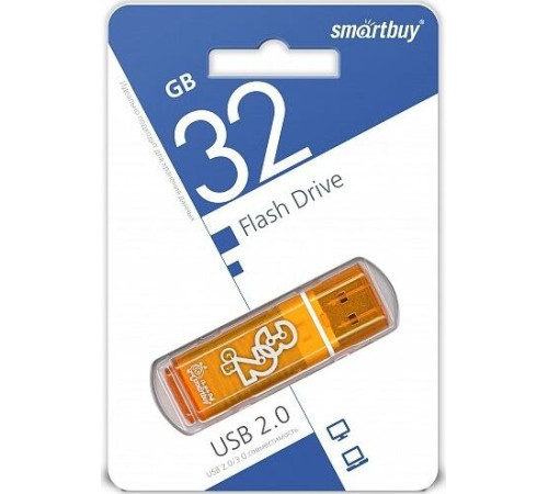 SMARTBUY (SB32GBGS-Or) 32GB GLOSSY SERIES ORANGE