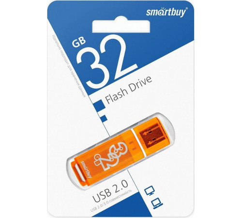 SMARTBUY (SB32GBGS-Or) 32GB GLOSSY SERIES ORANGE