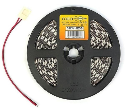 ECOLA S2LW14ESB 14.4W/m 12V IP20 10mm 2800K 5м