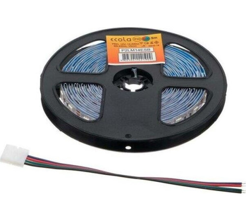 ECOLA P2LM14ESB 14.4W/M 12V IP20 10MM 60LED/M RGB разноцветная