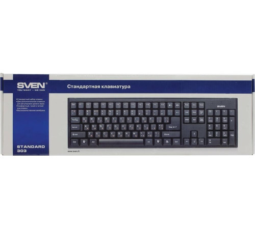 SVEN STANDARD 303 POWER USB+PS/2 черный