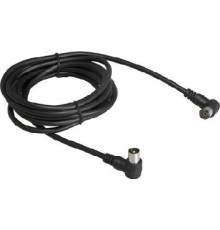 Коаксильный кабель REXANT (18-0014) TV PLUG-TV JACK 3м угловой, черный