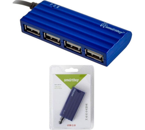 SMARTBUY (SBHA-6810-B) 4 порта синий