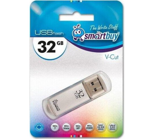 SMARTBUY (SB32GBVC-S) 32GB V-CUT SILVER