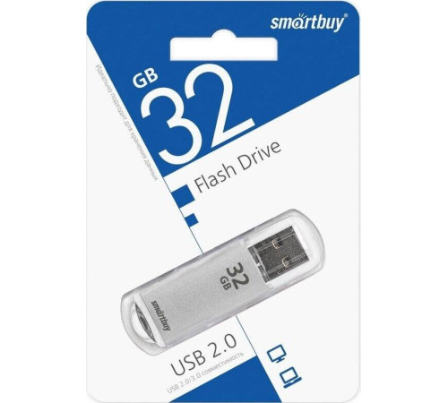 SMARTBUY (SB32GBVC-S) 32GB V-CUT SILVER