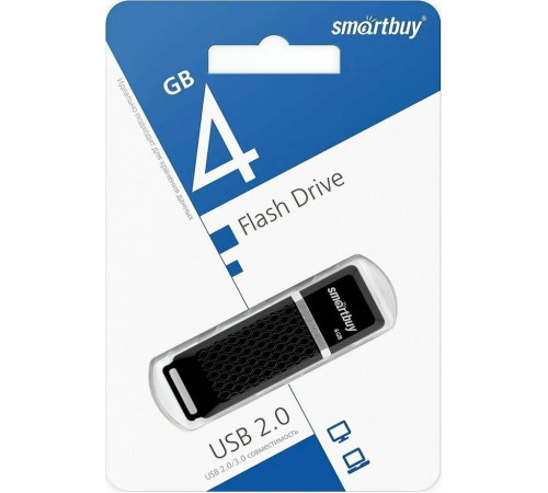 SMARTBUY (SB4GBQZ-K) 4GB QUARTZ SERIES BLACK