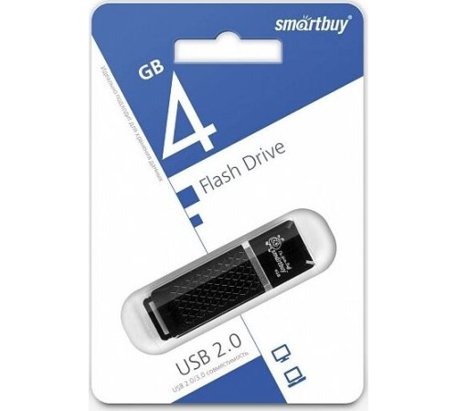SMARTBUY (SB4GBQZ-K) 4GB QUARTZ SERIES BLACK