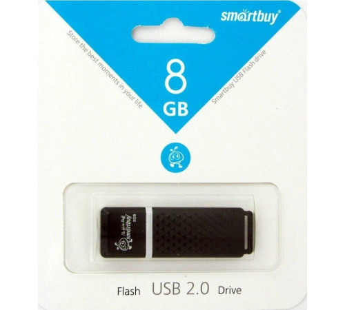 SMARTBUY (SB8GBQZ-K) 8GB QUARTZ SERIES BLACK