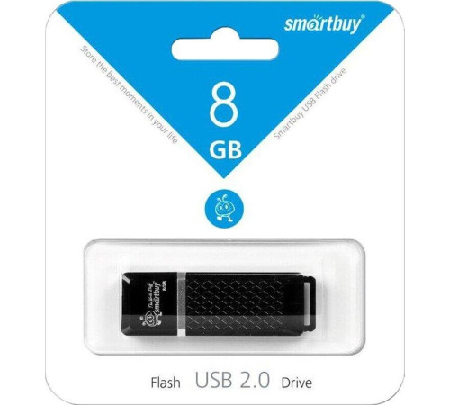 SMARTBUY (SB8GBQZ-K) 8GB QUARTZ SERIES BLACK