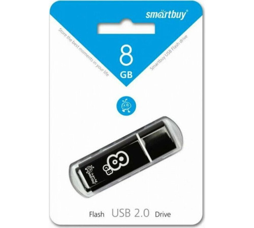 SMARTBUY (SB8GBGS-K) 8GB GLOSSY SERIES BLACK