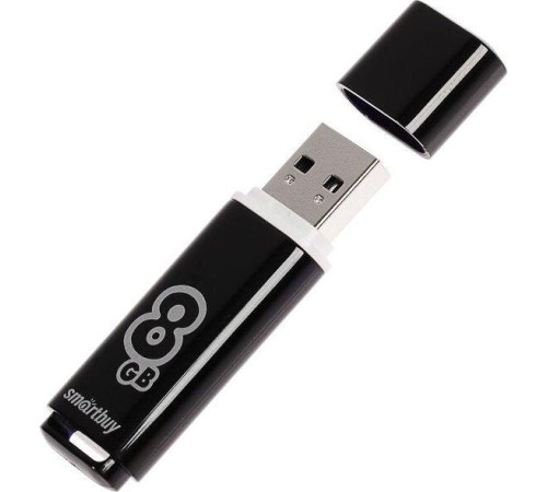 SMARTBUY (SB8GBGS-K) 8GB GLOSSY SERIES BLACK