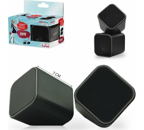 SMARTBUY (SBA-2570) CUTE 6Вт/USB черно-серая