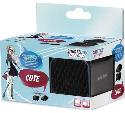 SMARTBUY (SBA-2570) CUTE 6Вт/USB черно-серая