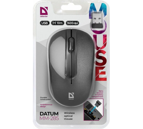 DEFENDER (52285) DATUM MM-285 черный