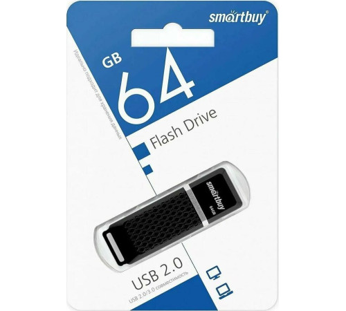 SMARTBUY (SB64GBQZ-K) 64GB QUARTZ SERIES BLACK
