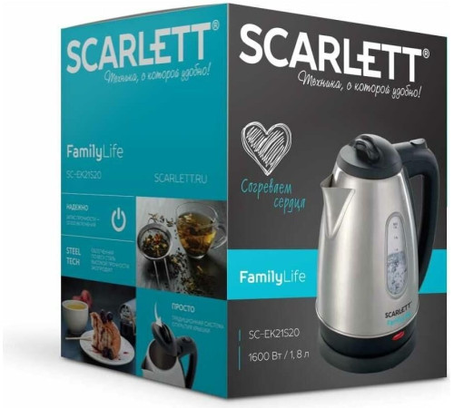 SCARLETT SC-EK21S20 нерж 1,8л