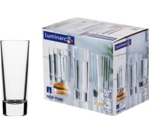 LUMINARC НЬЮ-ЙОРК наб. стопок 6шт 50мл (H5018)m