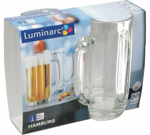 LUMINARC ГАМБУРГ наб. кружек для пива 2 шт 330 мл (H5126)