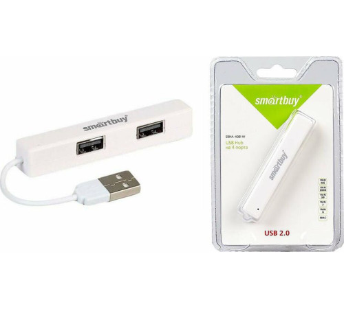 SMARTBUY (SBHA-408-W) 4 порта белый