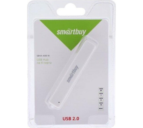 SMARTBUY (SBHA-408-W) 4 порта белый