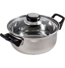 MALLONY BAK-02 кастрюля с крышкой 2,0л нерж.(985871).