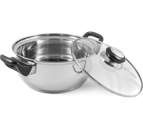 MALLONY BAK-02 кастрюля с крышкой 2,0л нерж.(985871).