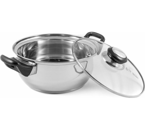 MALLONY BAK-02 кастрюля с крышкой 2,0л нерж.(985871).