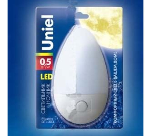 UNIEL (02743) DTL-303 ОВАЛ белый