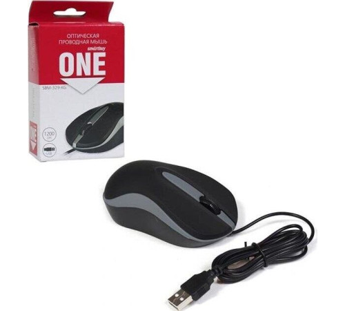 SMARTBUY (SBM-329-KG) ONE черный/серый