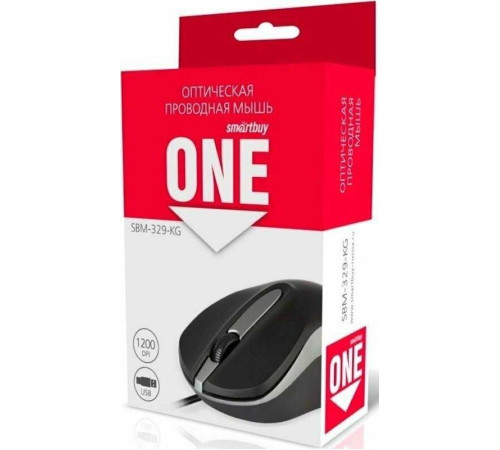 SMARTBUY (SBM-329-KG) ONE черный/серый