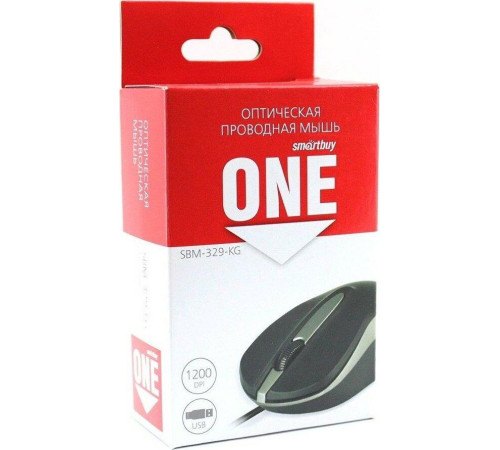 SMARTBUY (SBM-329-KG) ONE черный/серый