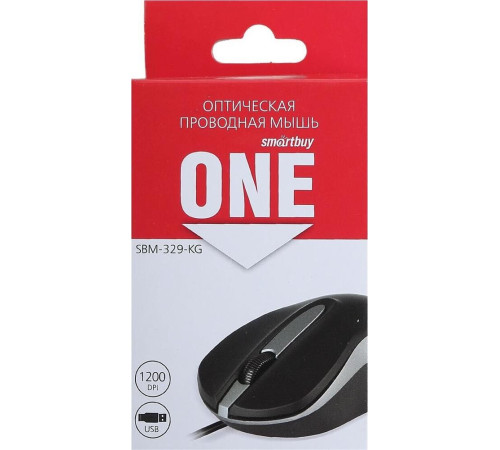 SMARTBUY (SBM-329-KG) ONE черный/серый