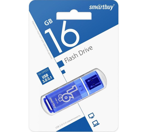 SMARTBUY (SB16GBGS-DB) 16GB GLOSSY SERIES DARK BLUE USB 3.0
