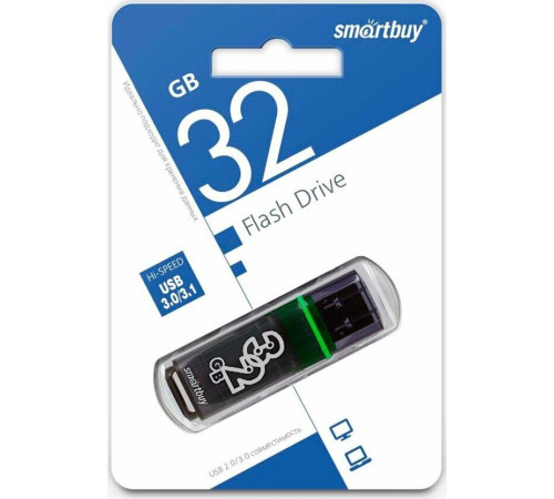 SMARTBUY (SB32GBGS-DG) 32GB GLOSSY SERIES DARK GREY USB 3.0