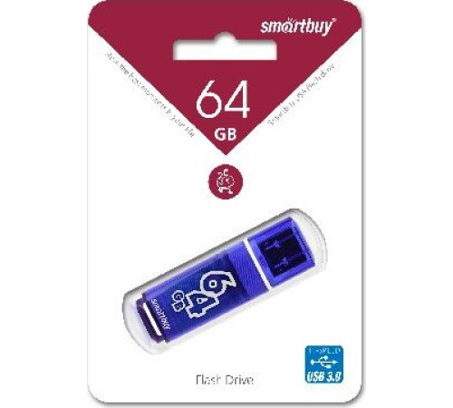 SMARTBUY (SB64GBGS-DB) 64GB GLOSSY SERIES DARK BLUE USB 3.0