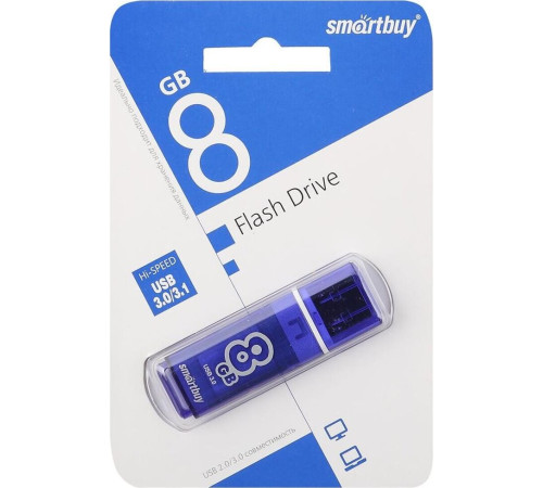 SMARTBUY (SB8GBGS-DB) 8GB GLOSSY SERIES DARK BLUE USB 3.0