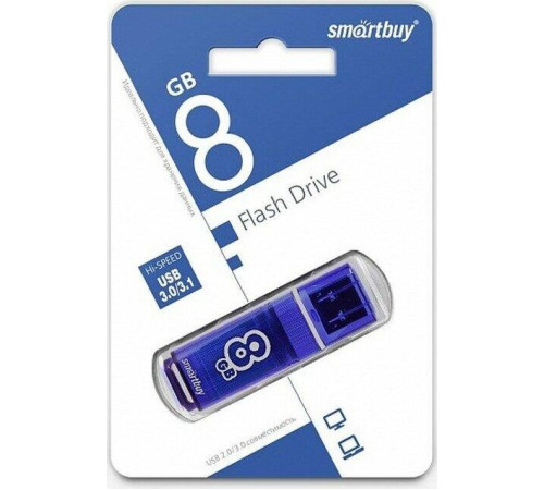 SMARTBUY (SB8GBGS-DB) 8GB GLOSSY SERIES DARK BLUE USB 3.0