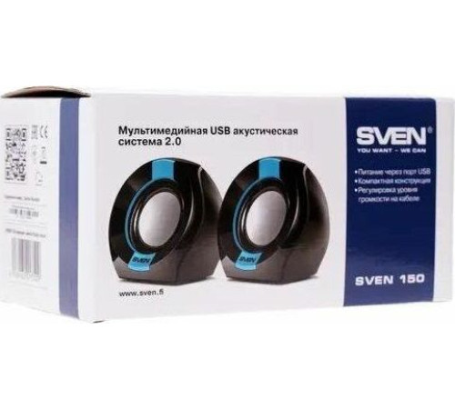 SVEN 150 чёрный/синий