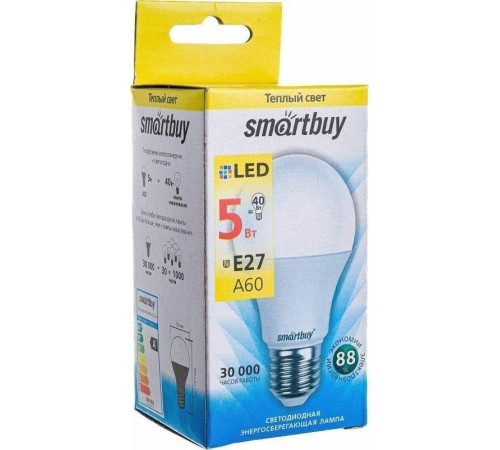 SMARTBUY (SBL-A60-05-30K-E27-A) 5W/3000/E27