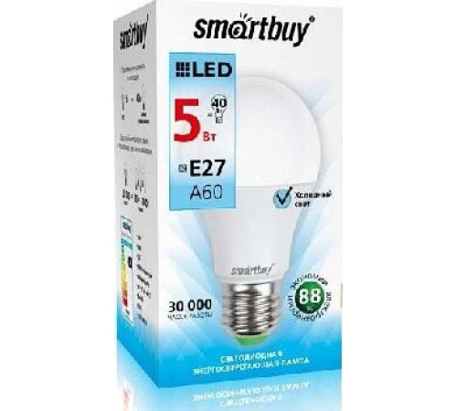 SMARTBUY (SBL-A60-05-40K-E27-A) 5W/4000/E27