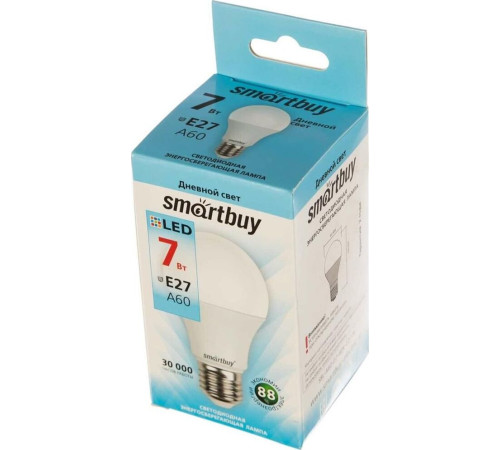 SMARTBUY (SBL-A60-07-40K-E27-N) 7W/4000/E27