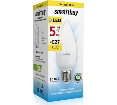 SMARTBUY (SBL-C37-05-30K-E27) 5W/3000/E27