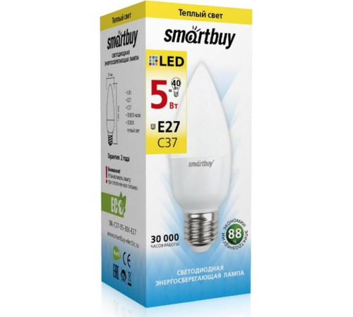 SMARTBUY (SBL-C37-05-30K-E27) 5W/3000/E27