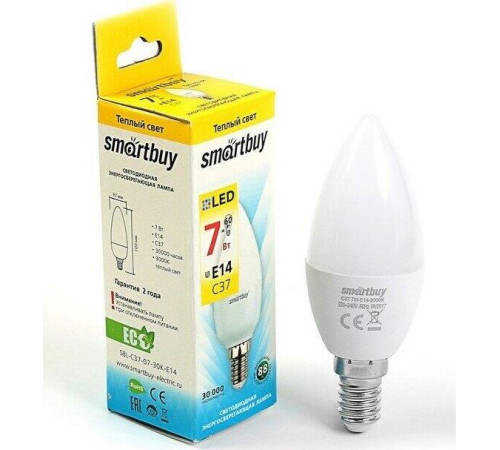 SMARTBUY (SBL-C37-07-30K-E14) 7W/3000/E14