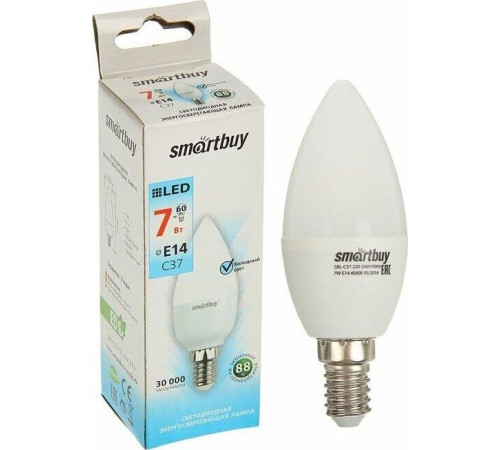 SMARTBUY (SBL-C37-07-40K-E14) 7W/4000/E14
